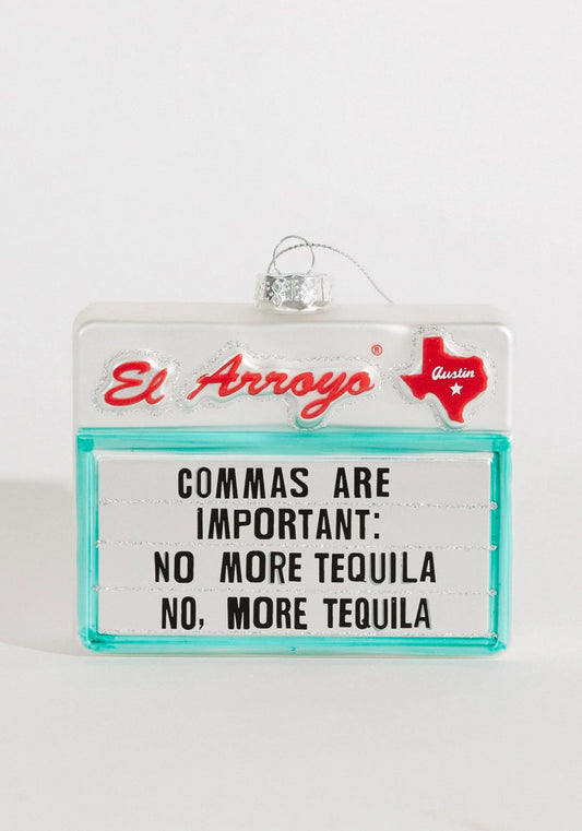 Commas Are Important Ornament - El Arroyo