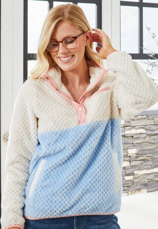 Sherpa Pullover Ice-Simply Southern