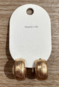 Textured Gold Huggies