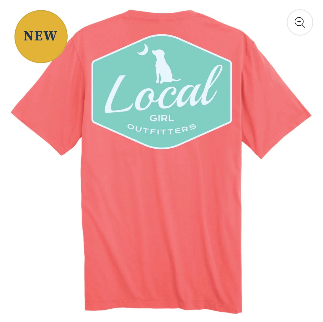 Coral Local Badge Tee| Local Girl