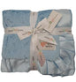 Blue Satin Trim Blanket