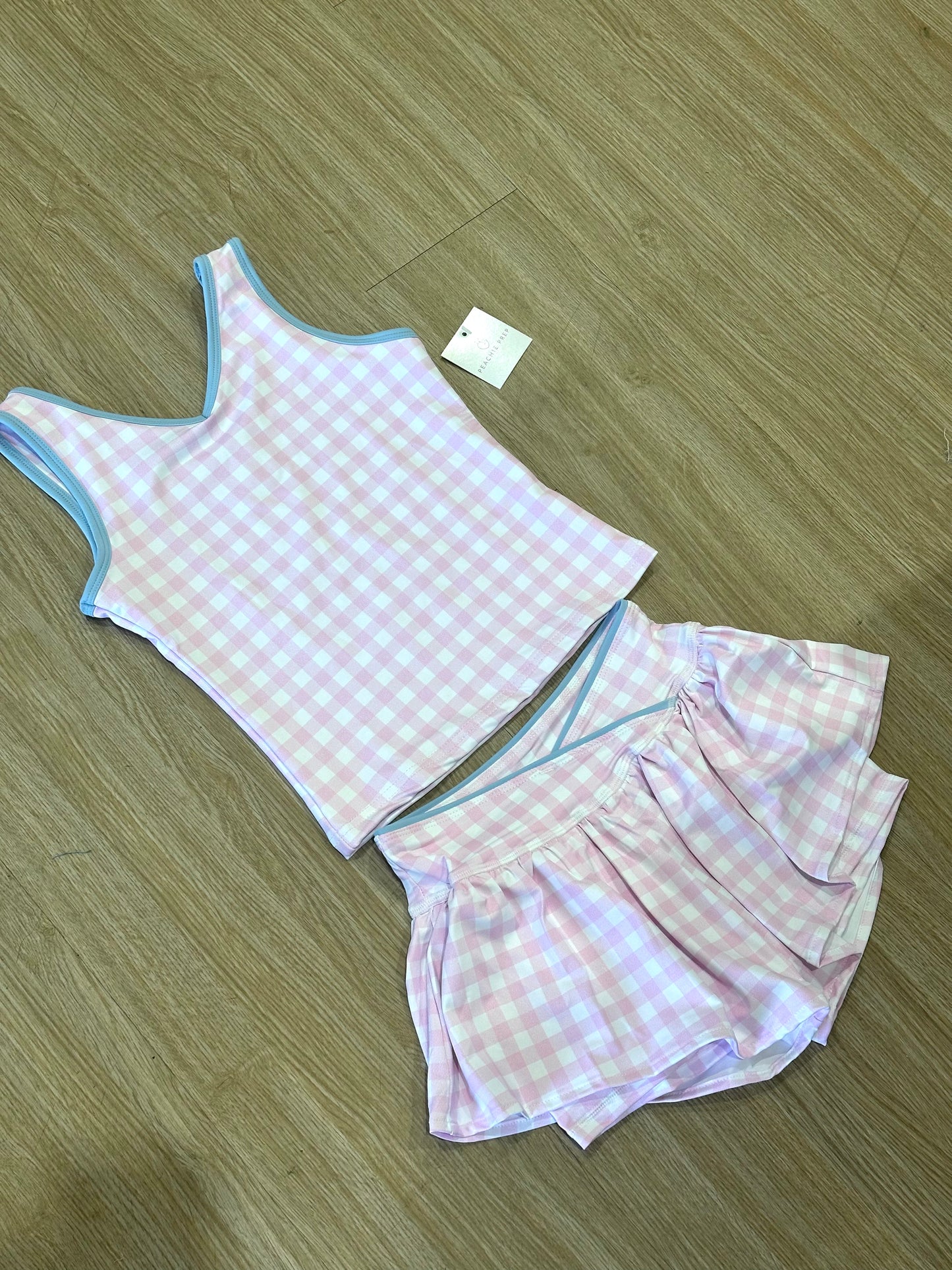 Arlie Set in Pink Gingham