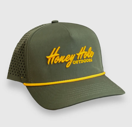 Olive Green Performance Rope Hat Honey Hole Outdoors