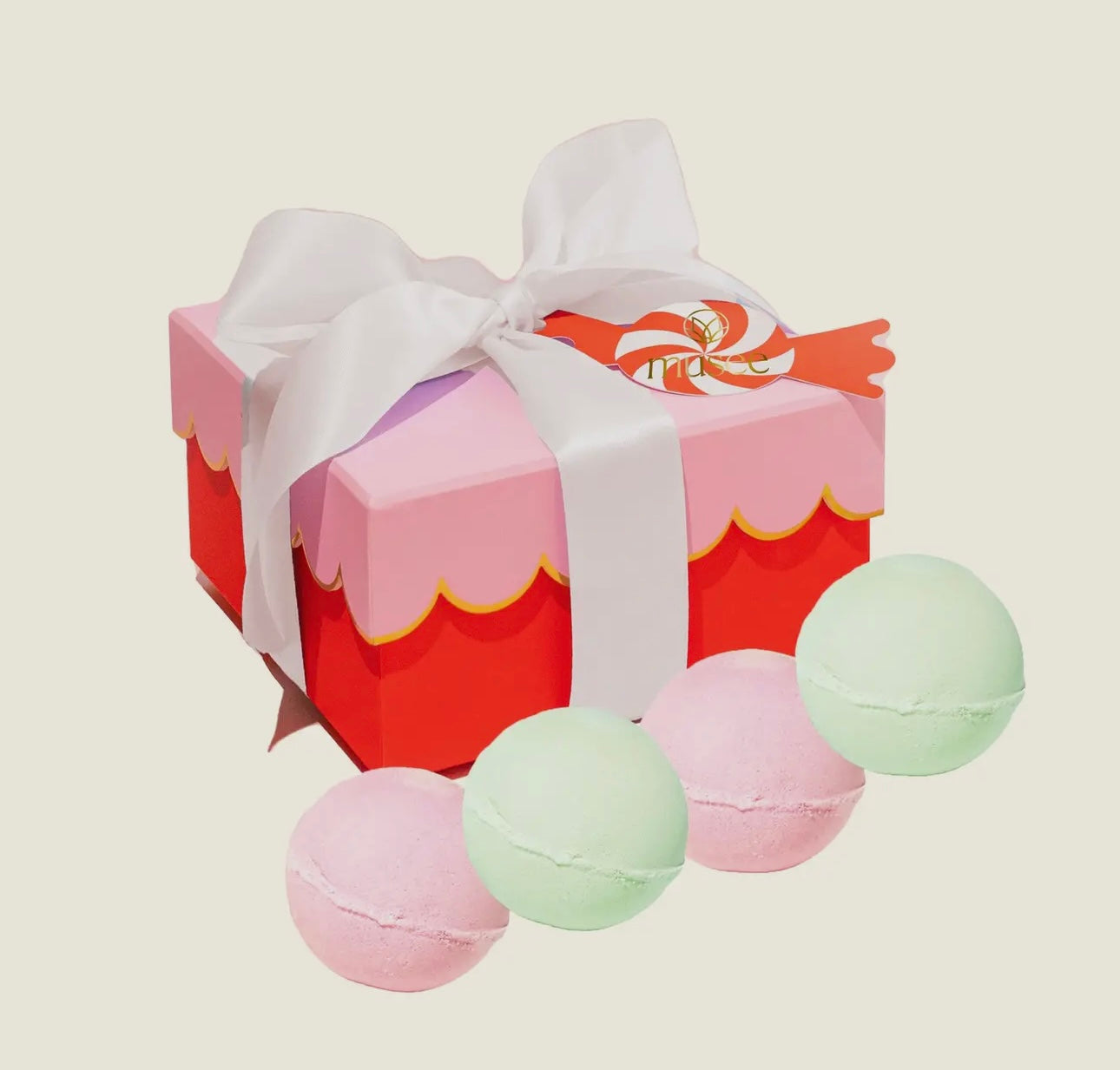 Christmas scallop bath balm set