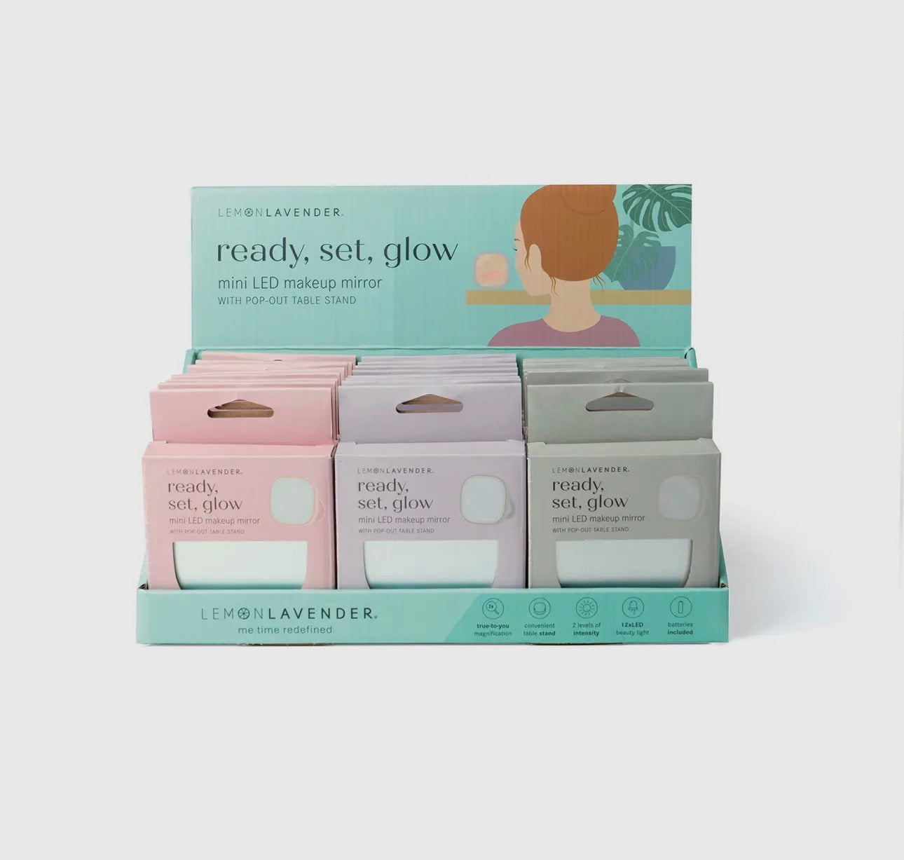 Ready Set Glow Mini LED Makeup Mirror