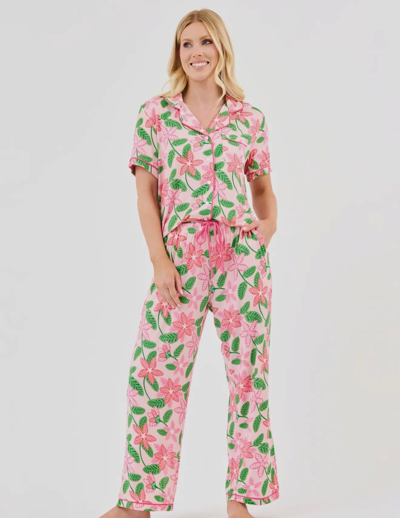 Island Muse Pink Pajama Set | Mary Square