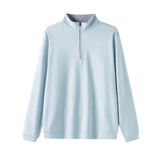 Youth Quarter Zip Light Blue