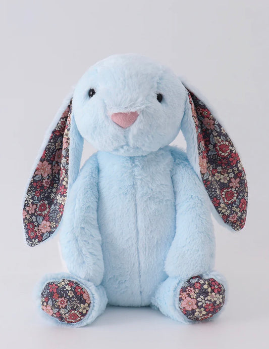Blue Floral Bunny