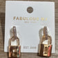 Gold Lock Earrings