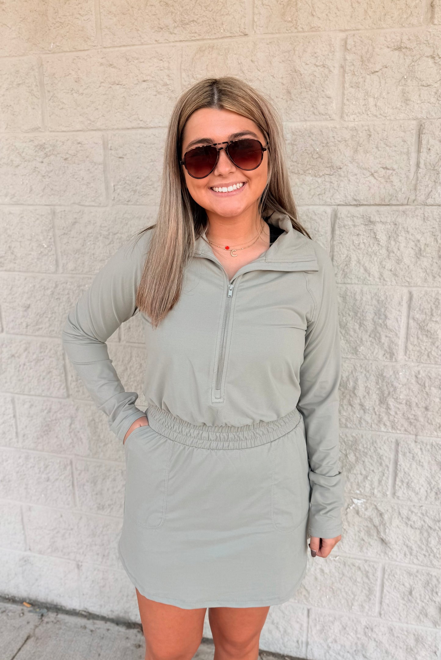 Butter Soft Athletic Romper- Stone