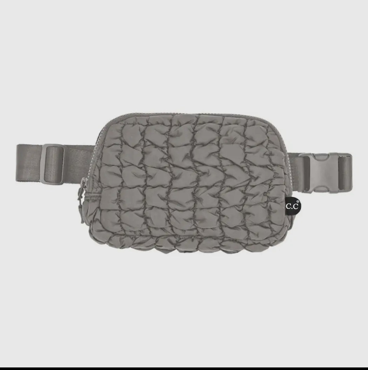 Quilted puffer belt bag