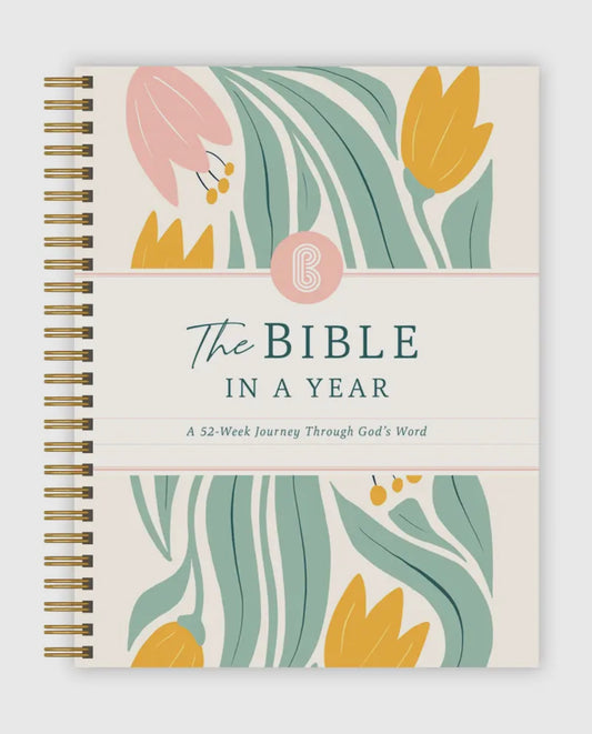 The Bible in A Year: 52 Week Study |Spiral Bible