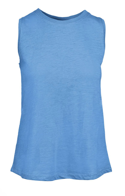 Light Blue Miranda Crew Neck Tank