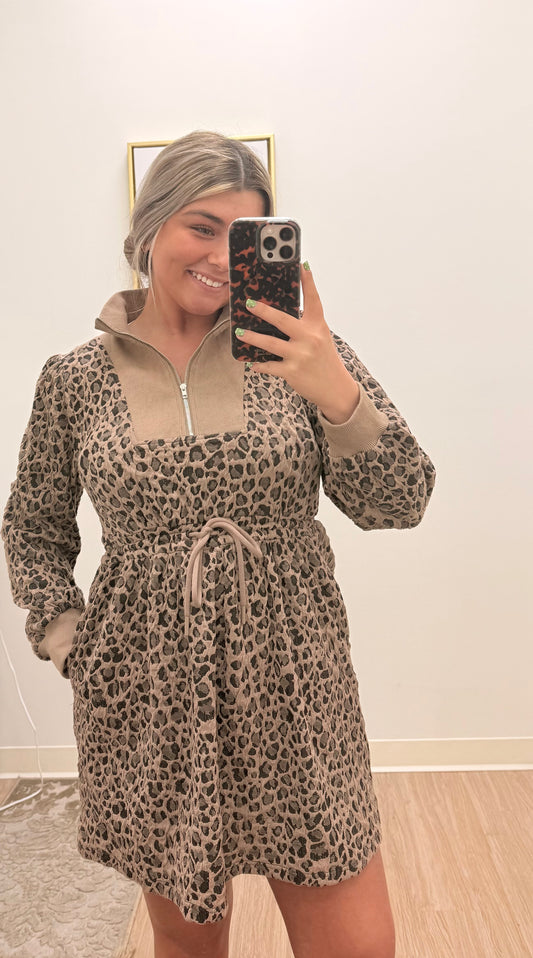 Leopard Mocha Dress