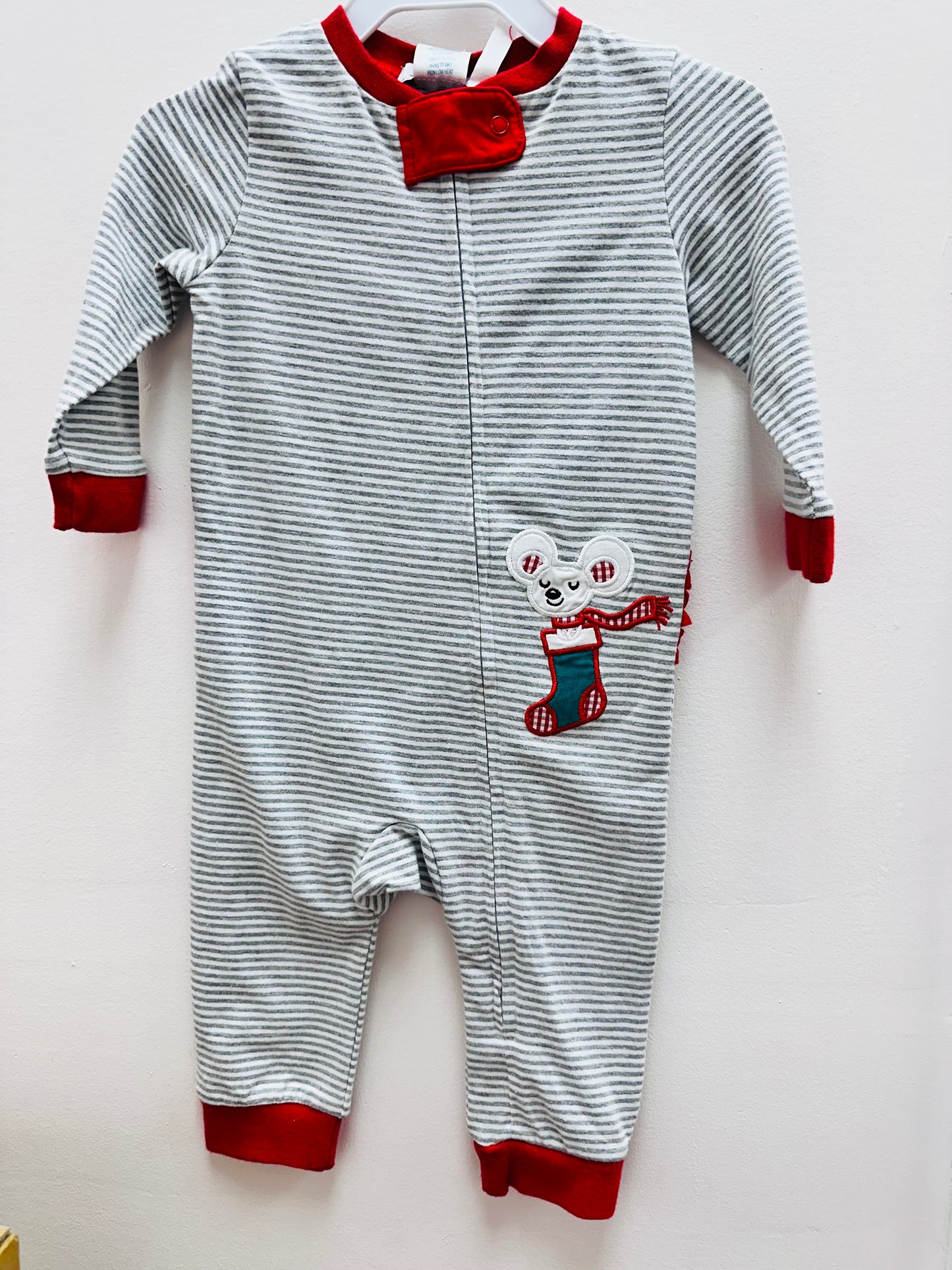 Girl Christmas Mouse Romper