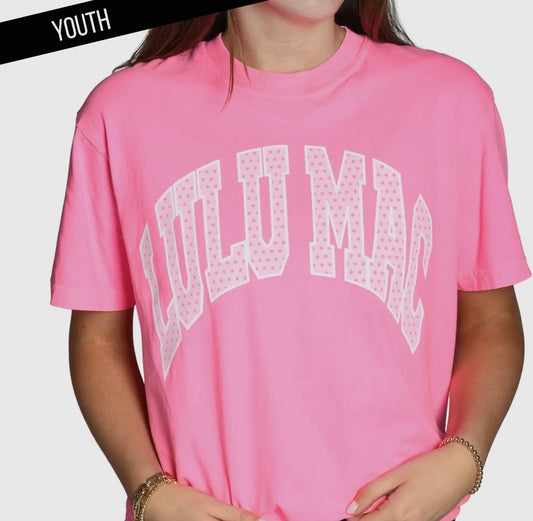 Youth Lulu Mac pink polka dot