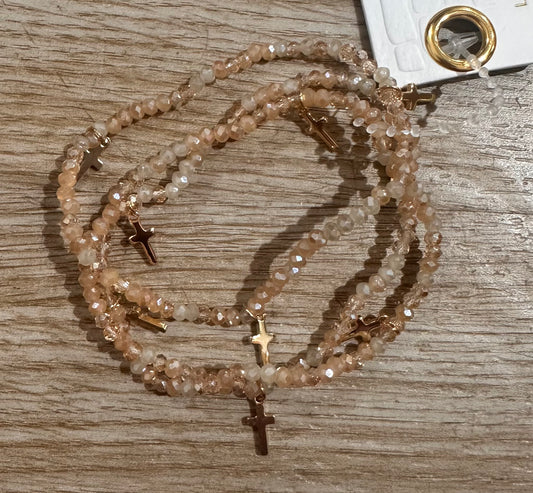Mini Gold Cross Bracelets