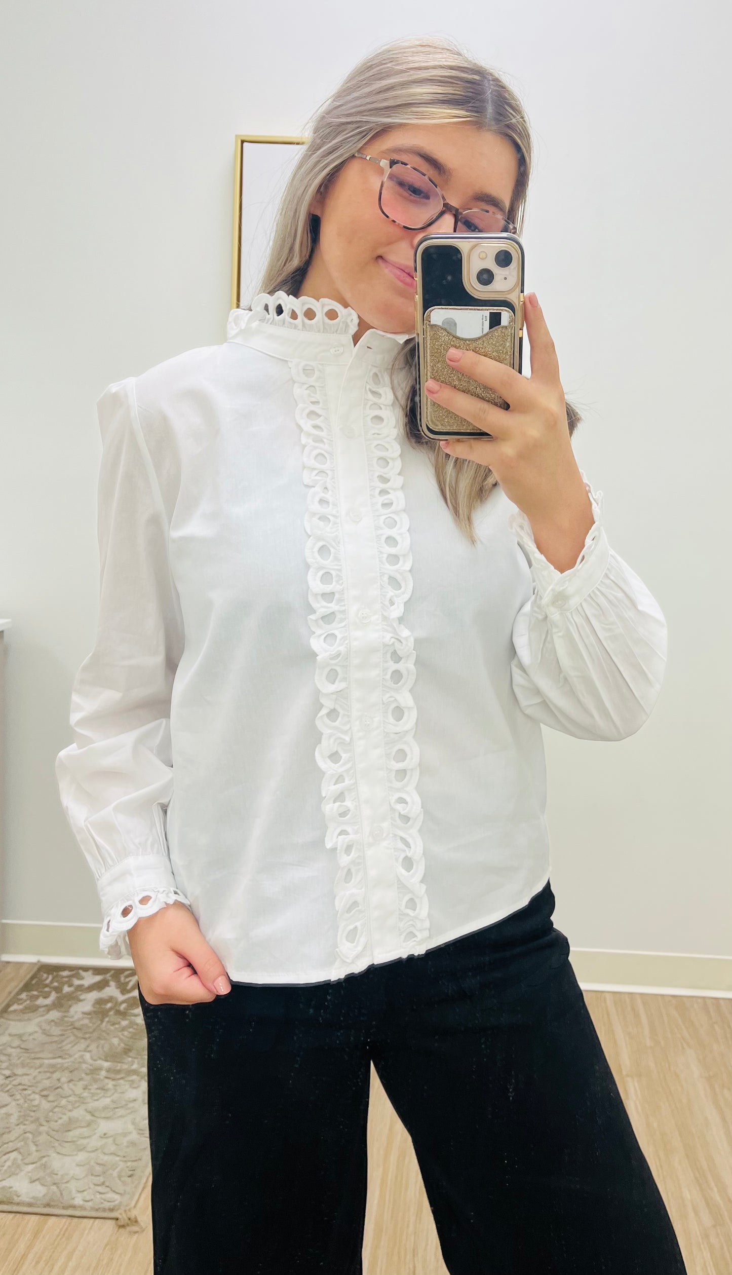 Lady in White Blouse