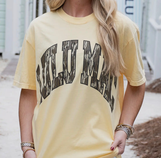 ADULT Yellow Camo Tee | Lulu Mac