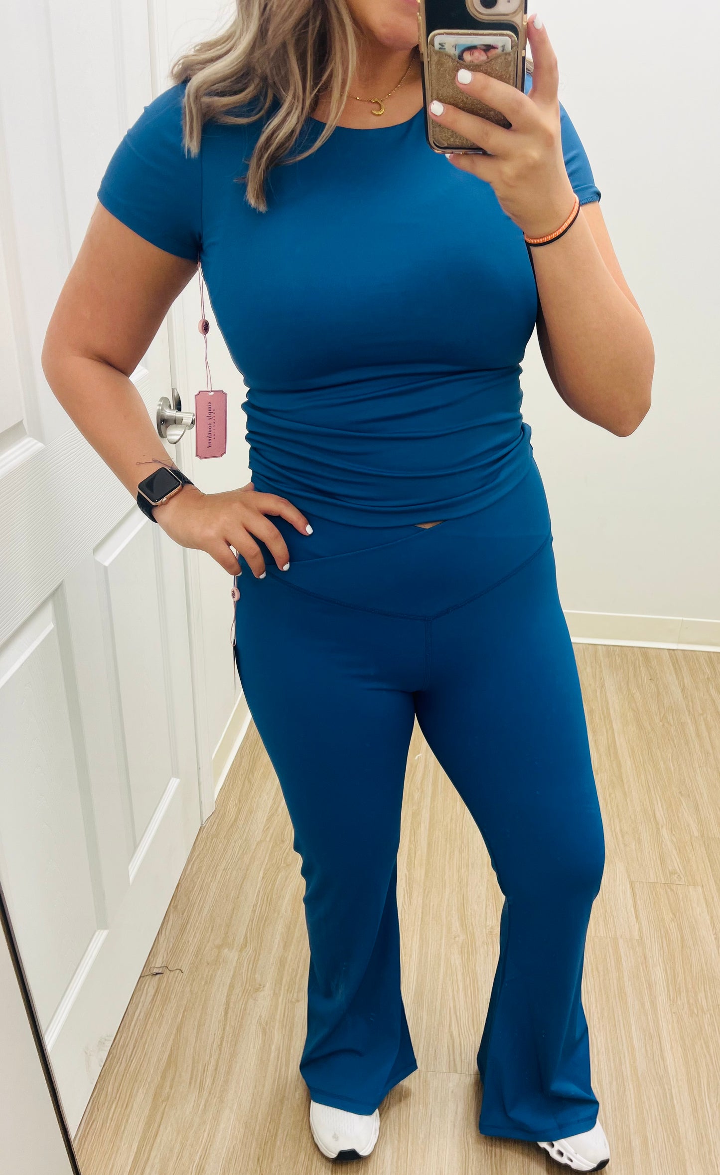 Dark Blue Flare Leggings