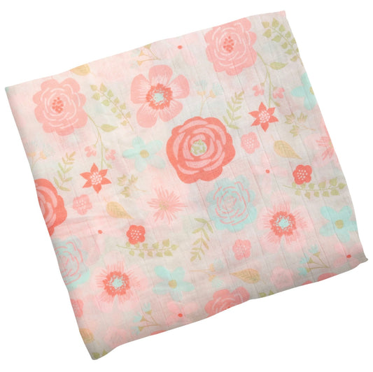 Stephen Joseph flower muslin swaddle