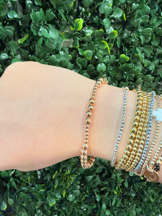 Mixed Size Gold Bracelet