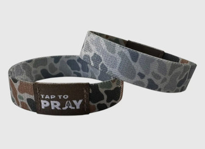 River Rock Camo Classic & Sage Tap-To-Pray Wristband