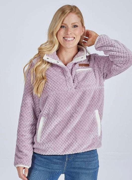 Sherpa Pullover Lilac-Simply Southern
