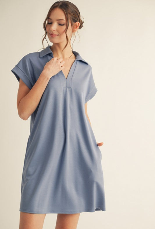 Slate Petal Dress Plus