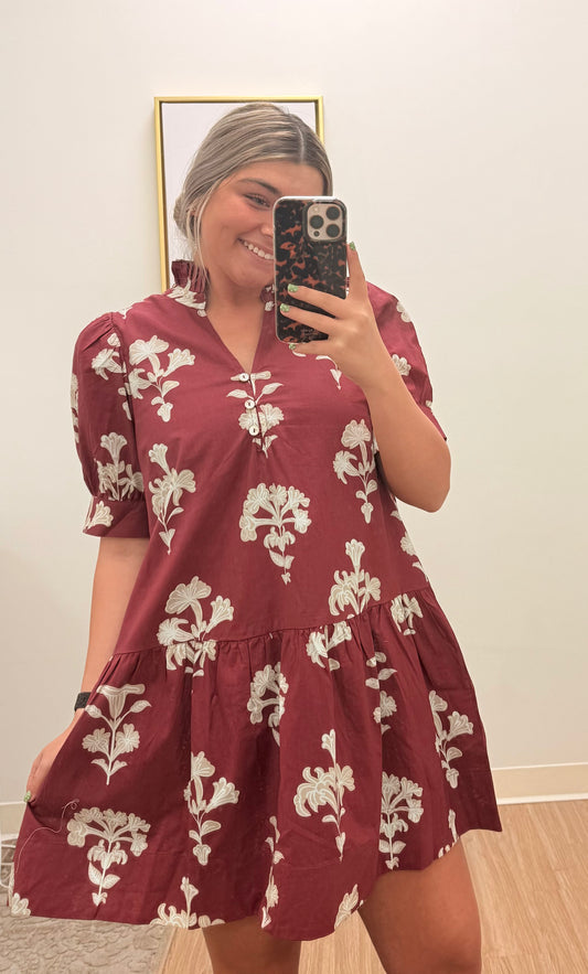 Antebellum Garnet Dress
