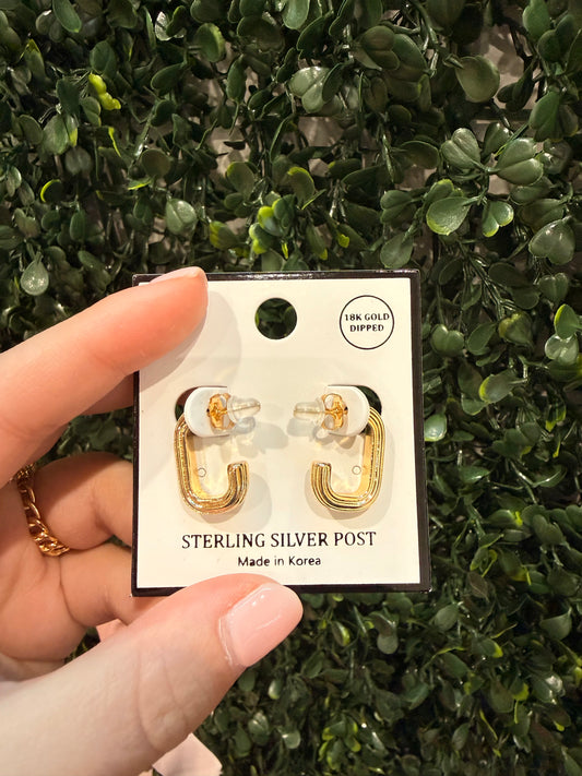 Gold Half Hoops