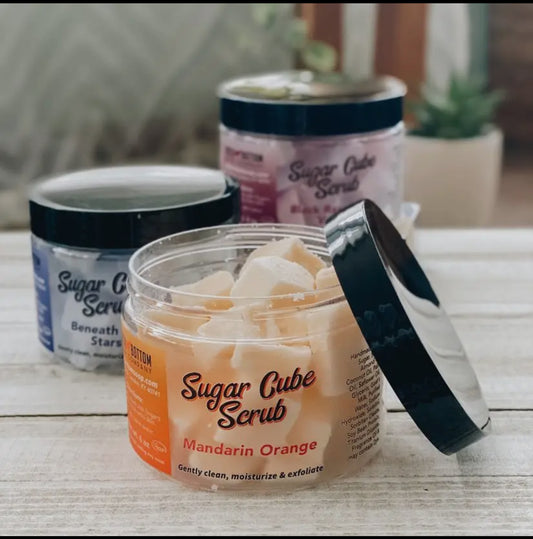 Goat soap sugar cube scrubs