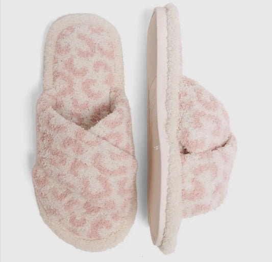 Pink Cheetah Slippers