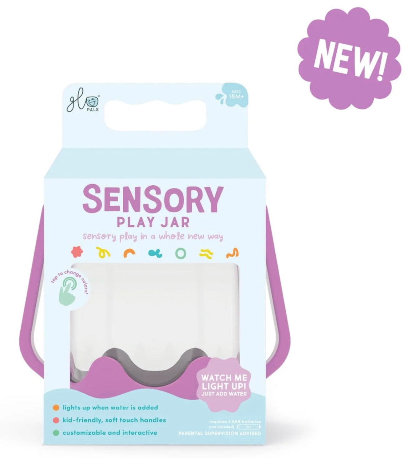 Glo Pals Sensory Jar- Purple