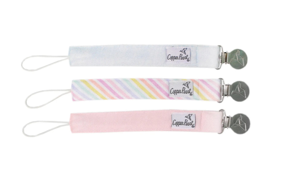 Lucky Binky Clips Copper Pearl
