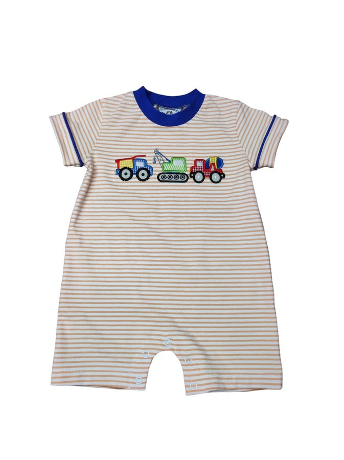 Construction boy romper