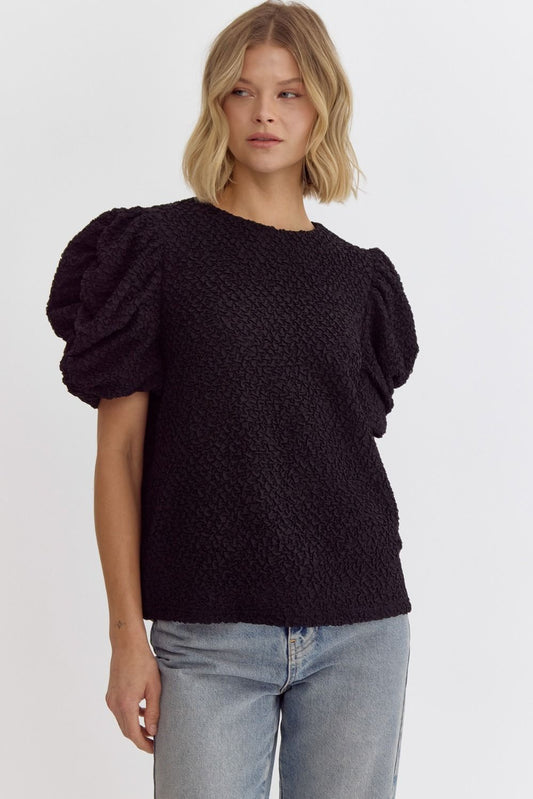 Textured lightweight top