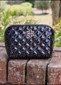 Caroline Hill Small Black Pouch Cosmetic Bag