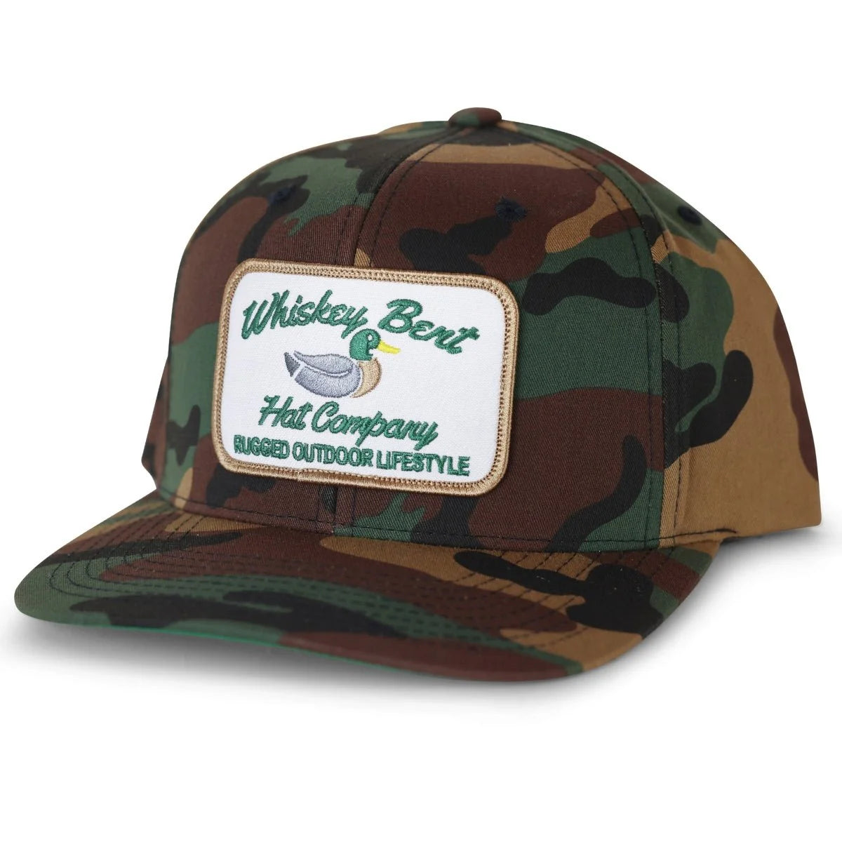 Camo Green Head Whiskey Bent Hat Co