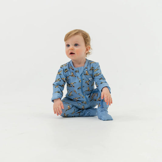 Burlebo baby zip up mallards