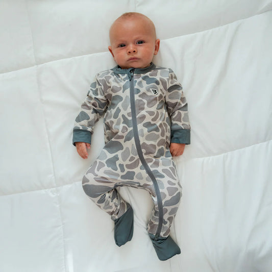Burlebo baby zip up classic camo