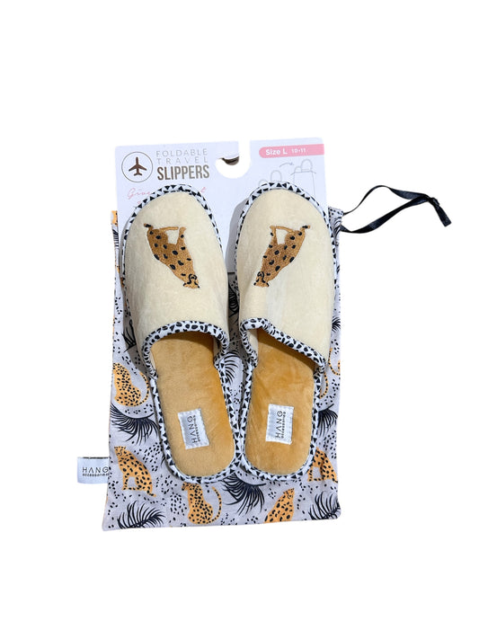 Leopard Foldable Travel Slipper