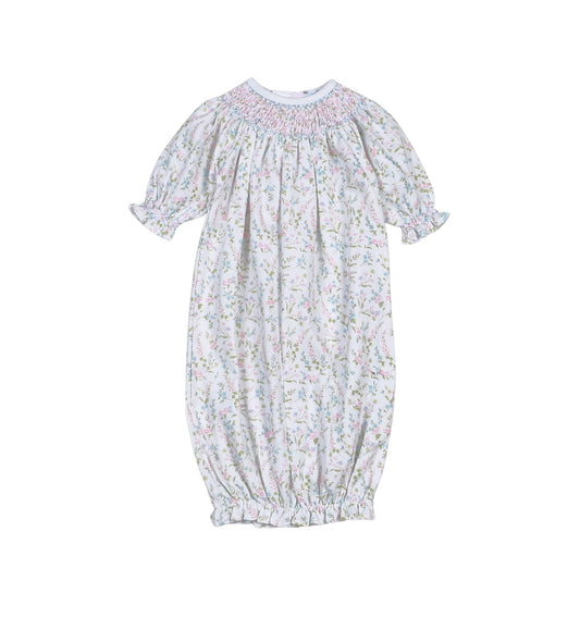 Vivian Floral Hand Smocked Bishop Dress Baby Loren