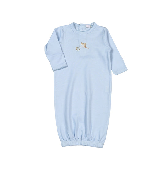 Blue Welcome Baby Hand Embroidered Baby Loren