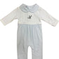 Blue Mallard Ducks Hand Embroidered Romper Baby Loren