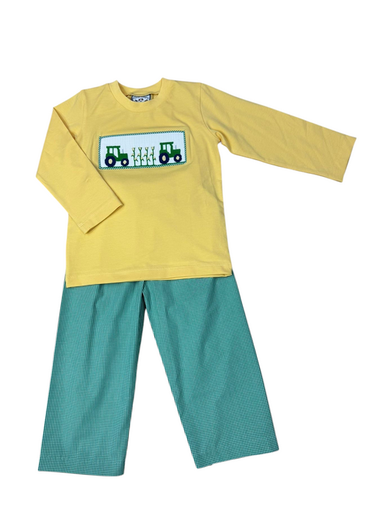 Harvest Time Smocked Boy Pant Set Three Sisters