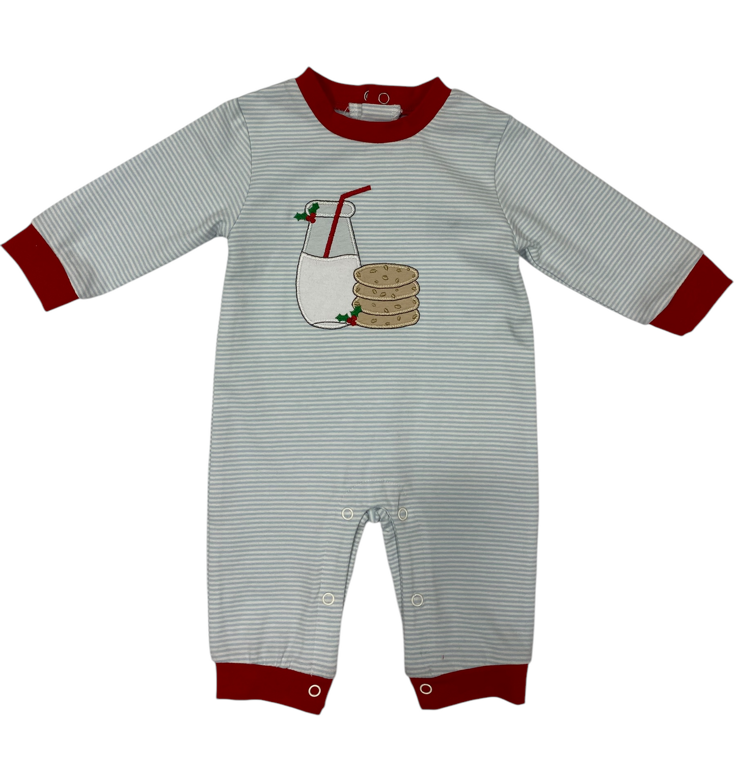 Milk & Cookies Boy Romper Three Sisters