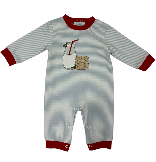 Milk & Cookies Boy Romper Three Sisters