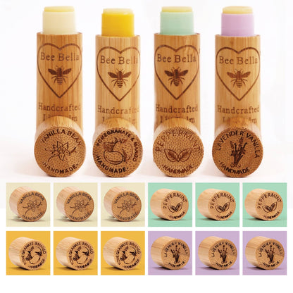 Peppermint Handmade Lip Balm Bee Bella