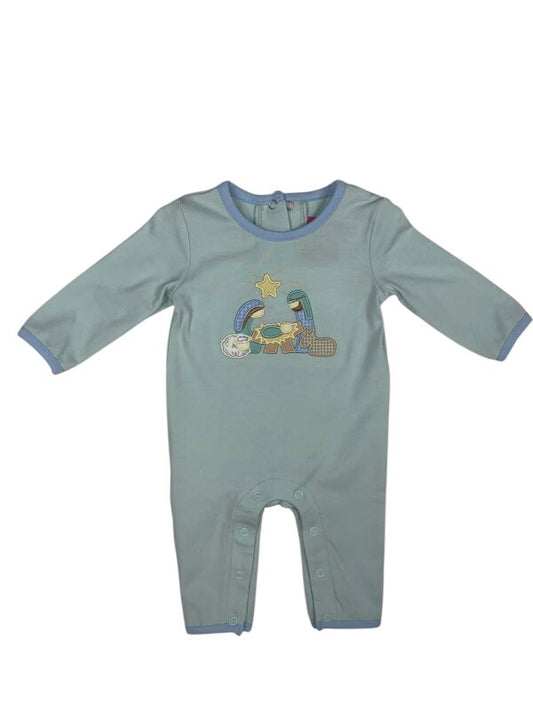 Nativity Appliqué Boy Romper Banana Split